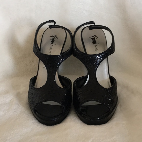 Black glitter heels - Picture 2 of 7